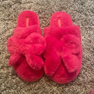 Juicy Couture Hot Pink Slippers